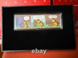 1 oz Silver Garfield Collectible Bar, Garfield & Arlene Purrrfect Together #166