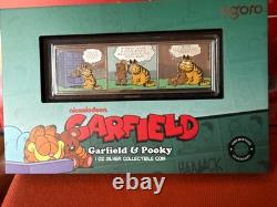 1 oz Silver Garfield Collectible Bar, Garfield & Arlene Purrrfect Together #166