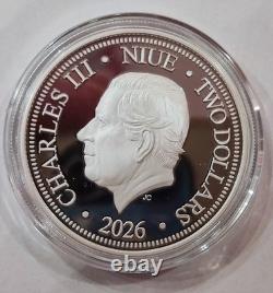 1 oz Year of The Horse 2026 Coloured Silver Lunar Niue New Zealand