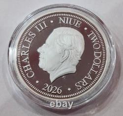 1 oz Year of The Horse 2026 Coloured Silver Lunar Niue New Zealand