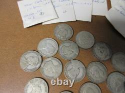 (15) 1933-1943 New Zealand Silver Florins / Silver content 2.727 oz ASW for 15