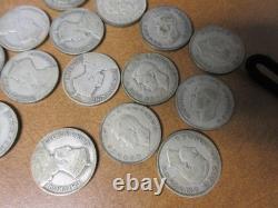 (15) 1933-1943 New Zealand Silver Florins / Silver content 2.727 oz ASW for 15
