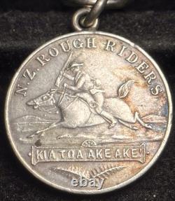 1900 NEW ZEALAND BOER WAR ROUGH RIDERS DEPARTURE TO THE TRANSVAAL SILVER Rare