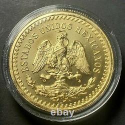 1921-2021 Mexico Gold Ennobled 50 Pesos 2 oz. Silver Coin, #100 of 100 Pieces