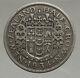 1934 New Zealand Uk King George V Genuine Antique Silver Half Crown Coin I56644