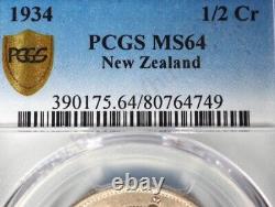 1934 new zealand half crown