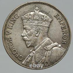 1935 NEW ZEALAND under UK King George V Silver Florin Coin w KIWI BIRD i91772