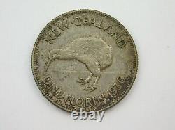 1936 New Zealand 1 Florin Coin AU