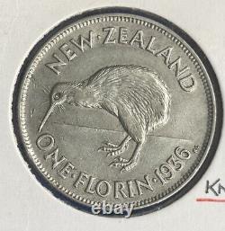 1936 New Zealand Florin Ef+. PLEASE READ POSTAGE DETAILS. 9