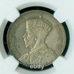 1936 New Zealand Florin Ngc Au53 Mac 8perl Very Rare