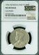 1936 New Zealand Florin Ngc Au55 Details Mac 8perl Very Rare