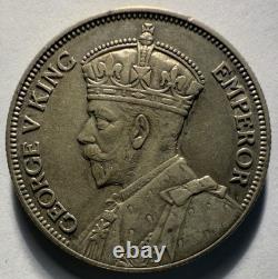 1936 New Zealand One Florin XF (Mintage 150k)