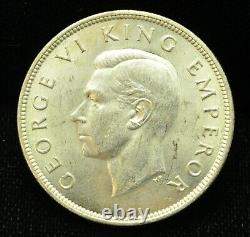 1937 New Zealand Half Crown 50% #EB11742