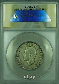 1940 FLOR New Zealand ANACS EF 45 1 Florin Silver Coin KM#4