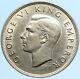 1940 New Zealand 100th Anni Under Uk King George Vi Silver1/2 Crown Coin I97690