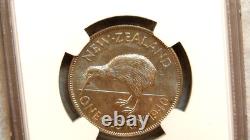 1940 NEW ZEALAND NGC AU58 FLORIN SILVER ABOUT UNCIRCULATED Coin BUY IT NOW