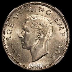 1940 New Zealand Florin Kiwi Silver Coin NGC MS 64 KM# 10.1 RARE DATE