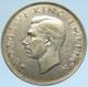 1941 New Zealand Uk King George Vi Shield Silver 1/2 Half Crown Old Coin I97919