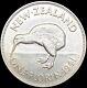 1941 New Zealand Uk Silver Florin Coin Kiwi Bird King George Vi # 0551
