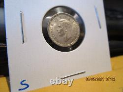 1942 New Zealand 3 Pence One Dot At Date Mint State +++++