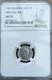 1942 New Zealand 3p One Dot Silver Coin Extremely Rare Ngc Au 55 Graded