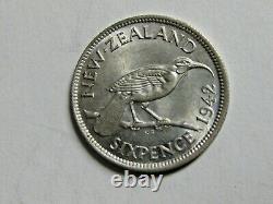 1942 New Zealand 6 Pence