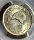 1943 New Zealand Florin Silver Coin Pcgs Ms62
