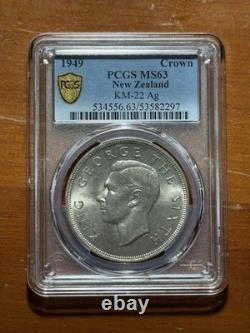 1949 New Zealand Crown Pcgs Ms63