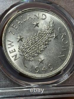 1949 New Zealand Crown Pcgs Ms63