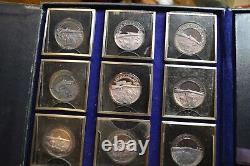1972 NRA A nation of Riflemen 30 silver coin set Limited Edition! RARE & TONED