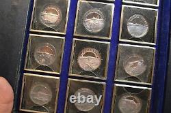 1972 NRA A nation of Riflemen 30 silver coin set Limited Edition! RARE & TONED