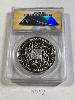 1974 New Zealand $1 10th Commonwealth Games Proof Graded PR 68 DCAM by ANACS