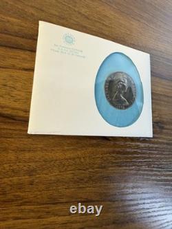 1974 New Zealand Day $1 Silver Coin White Heron Kotuku Original Certified