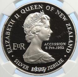 1977 NEW ZEALAND Elizabeth II WAITANGI DAY Proof Silver Dollar Coin NGC i106539