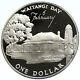 1977 New Zealand Uk Elizabeth Ii Waitangi Day Proof Silver Dollar Coin I104040