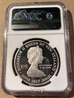 1977 New Zealand $1 NGC PF 68 Ultra Cameo Only 18 In Higher Grades! Waitangi Day