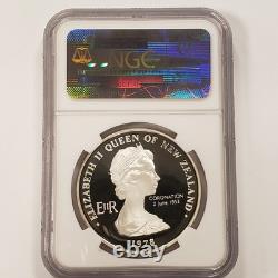 1978 $1 New Zealand Coronation. 8094 oz ASW NGC PF 70 Ultra Cameo SKU-Q2764