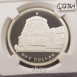 1978 $1 New Zealand Coronation. 8094 oz ASW NGC PF 70 Ultra Cameo SKU-Q2764