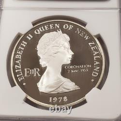 1978 $1 New Zealand Coronation. 8094 oz ASW NGC PF 70 Ultra Cameo SKU-Q2764