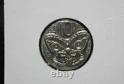 1978 New Zealand 10 Cent struck on 5 cent planchet Mint error