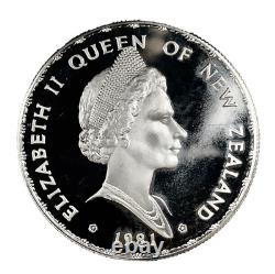 1981 New Zealand $1 Dollar. 925 Silver Proof Coin Royal Visit KM#? 50a