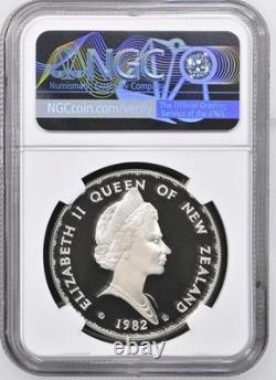 1982 New Zealand $1 Dollar Takahe Bird Silver 0.925 Coin Km# 51a NGC PF 69 UC