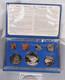 1982 New Zealand (7) Coin Proof Set Withtakahe $1 Orig Blue Wallet & Coa