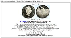 1988 NEW ZEALAND Elizabeth II YELLOW-EYED PENGUIN Proof Silver $1 Coin i104047