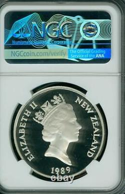 1989 NEW ZEALAND SILVER $1 GAMES NGC PF69 MAC UHCam MAC FINEST SPOTLESS