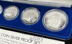 1990 Royal Australian Mint/Bank of New Zealand 5-Coin Silver PROOF Set