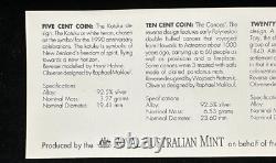 1990 Royal Australian Mint/Bank of New Zealand 5-Coin Silver PROOF Set