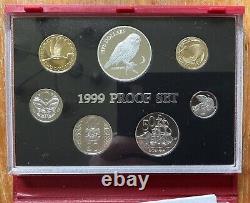 1999 NEW ZEALAND OFFICIAL PROOF SET (7) with SILVER MOREPORK $5 RARE
