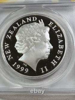 1999 New Zealand $5 Silver Proof Coin Morepork Owl Graded PR 69 DCAM by ANACS
