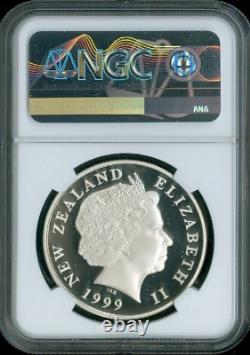 1999 New Zealand Silver 5 Dollars Proof NGC PF68 Ultra Cameo MAC Quality